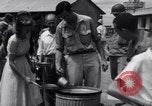 Image of rescued prisoners eating soup Luzon Island Philippines, 1945, second 43 stock footage video 65675038671