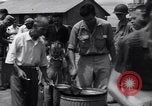 Image of rescued prisoners eating soup Luzon Island Philippines, 1945, second 53 stock footage video 65675038671