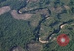 Image of long line of UH-1 Helicopters Pleiku Vietnam, 1970, second 45 stock footage video 65675038743