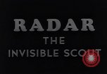 Image of RADAR used for early warning of bomber attack United Kingdom, 1944, second 35 stock footage video 65675038744