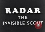 Image of RADAR used for early warning of bomber attack United Kingdom, 1944, second 39 stock footage video 65675038744