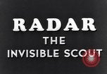 Image of RADAR used for early warning of bomber attack United Kingdom, 1944, second 40 stock footage video 65675038744