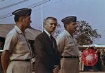 Image of flag raising ceremony Udorn Royal Thai Air Force Base Thailand, 1966, second 41 stock footage video 65675038782