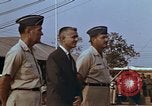 Image of flag raising ceremony Udorn Royal Thai Air Force Base Thailand, 1966, second 45 stock footage video 65675038782