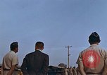Image of flag raising ceremony Udorn Royal Thai Air Force Base Thailand, 1966, second 52 stock footage video 65675038782