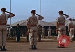 Image of flag raising ceremony Udorn Royal Thai Air Force Base Thailand, 1966, second 55 stock footage video 65675038782