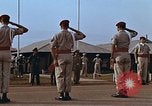Image of flag raising ceremony Udorn Royal Thai Air Force Base Thailand, 1966, second 56 stock footage video 65675038782