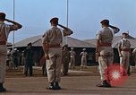Image of flag raising ceremony Udorn Royal Thai Air Force Base Thailand, 1966, second 57 stock footage video 65675038782
