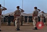 Image of flag raising ceremony Udorn Royal Thai Air Force Base Thailand, 1966, second 58 stock footage video 65675038782