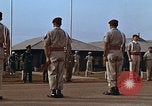 Image of flag raising ceremony Udorn Royal Thai Air Force Base Thailand, 1966, second 60 stock footage video 65675038782