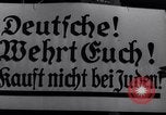 Image of Nazi German boycott of Jewish businesses Germany, 1936, second 17 stock footage video 65675038847