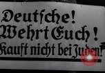 Image of Nazi German boycott of Jewish businesses Germany, 1936, second 18 stock footage video 65675038847