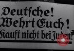 Image of Nazi German boycott of Jewish businesses Germany, 1936, second 21 stock footage video 65675038847