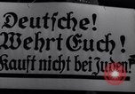 Image of Nazi German boycott of Jewish businesses Germany, 1936, second 22 stock footage video 65675038847
