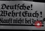 Image of Nazi German boycott of Jewish businesses Germany, 1936, second 29 stock footage video 65675038847
