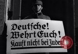 Image of Nazi German boycott of Jewish businesses Germany, 1936, second 34 stock footage video 65675038847