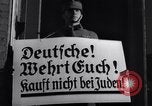 Image of Nazi German boycott of Jewish businesses Germany, 1936, second 37 stock footage video 65675038847