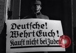 Image of Nazi German boycott of Jewish businesses Germany, 1936, second 38 stock footage video 65675038847