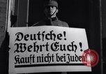 Image of Nazi German boycott of Jewish businesses Germany, 1936, second 40 stock footage video 65675038847