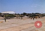 Image of RF-4C Phantom II aircraft returns to Ubon RTAFB after mission Ubon Ratchathani Thailand, 1967, second 42 stock footage video 65675038908