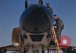 Image of Ground crew with returning RF-4C aircraft Ubon Ratchathani Thailand, 1967, second 25 stock footage video 65675038915