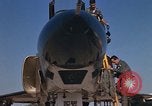 Image of Ground crew with returning RF-4C aircraft Ubon Ratchathani Thailand, 1967, second 27 stock footage video 65675038915