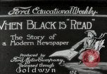 Standbild Anfang Zeitung Drucken Presse- und Druckvorgang Detroit Michigan USA, 1919, aus Sekunde 1 historischem Filmmaterial Videoclip 65675038923