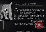 Standbild Anfang Zeitung Drucken Presse- und Druckvorgang Detroit Michigan USA, 1919, aus Sekunde 56 historischem Filmmaterial Videoclip 65675038923