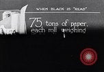 Image of Detroit News newspaper printing press Detroit Michigan USA, 1919, second 54 stock footage video 65675038924