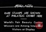 Standbild Briefmarkenausstellung Detroit Michigan USA, 1934, aus Sekunde 12 historischem Filmmaterial Videoclip 65675038927