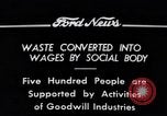 Image of Goodwill Industries Detroit Michigan USA, 1934, second 3 stock footage video 65675038928