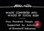 Image of Goodwill Industries Detroit Michigan USA, 1934, second 10 stock footage video 65675038928