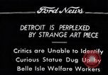 Image statue de femme Detroit Michigan USA, 1934, de la seconde 1 séquences d'archives historiques vidéo 65675038935