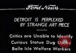 Image statue de femme Detroit Michigan USA, 1934, de la seconde 5 séquences d'archives historiques vidéo 65675038935