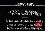 Image statue de femme Detroit Michigan USA, 1934, de la seconde 6 séquences d'archives historiques vidéo 65675038935