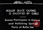 Image skate sortie événement Detroit Michigan USA, 1934, de la seconde 32 séquences d'archives historiques vidéo 65675038938
