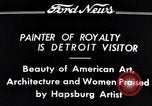 Standbild Habsburger Künstler Detroit Michigan USA, 1934, aus Sekunde 3 historischem Filmmaterial Videoclip 65675038939