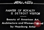 Standbild Habsburger Künstler Detroit Michigan USA, 1934, aus Sekunde 6 historischem Filmmaterial Videoclip 65675038939