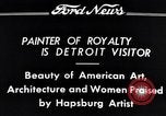 Standbild Habsburger Künstler Detroit Michigan USA, 1934, aus Sekunde 7 historischem Filmmaterial Videoclip 65675038939