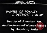 Standbild Habsburger Künstler Detroit Michigan USA, 1934, aus Sekunde 8 historischem Filmmaterial Videoclip 65675038939