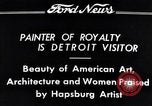Standbild Habsburger Künstler Detroit Michigan USA, 1934, aus Sekunde 9 historischem Filmmaterial Videoclip 65675038939