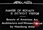 Standbild Habsburger Künstler Detroit Michigan USA, 1934, aus Sekunde 10 historischem Filmmaterial Videoclip 65675038939