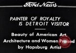 Standbild Habsburger Künstler Detroit Michigan USA, 1934, aus Sekunde 11 historischem Filmmaterial Videoclip 65675038939