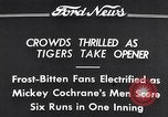 Image Tiger Stadium Detroit Michigan USA, 1934, de la seconde 3 séquences d'archives historiques vidéo 65675038943