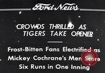 Image Tiger Stadium Detroit Michigan USA, 1934, de la seconde 5 séquences d'archives historiques vidéo 65675038943