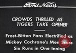 Image Tiger Stadium Detroit Michigan USA, 1934, de la seconde 9 séquences d'archives historiques vidéo 65675038943