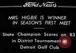 Image Golfeuses Higbie McGiverin Livingstone Hanley et Booth Detroit Michigan USA, 1934, de la seconde 26 séquences d'archives historiques vidéo 65675038944