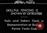 Image of Fencing Detroit Michigan USA, 1934, second 1 stock footage video 65675038947