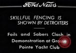 Image of Fencing Detroit Michigan USA, 1934, second 4 stock footage video 65675038947