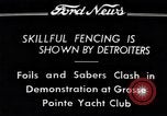 Image of Fencing Detroit Michigan USA, 1934, second 7 stock footage video 65675038947